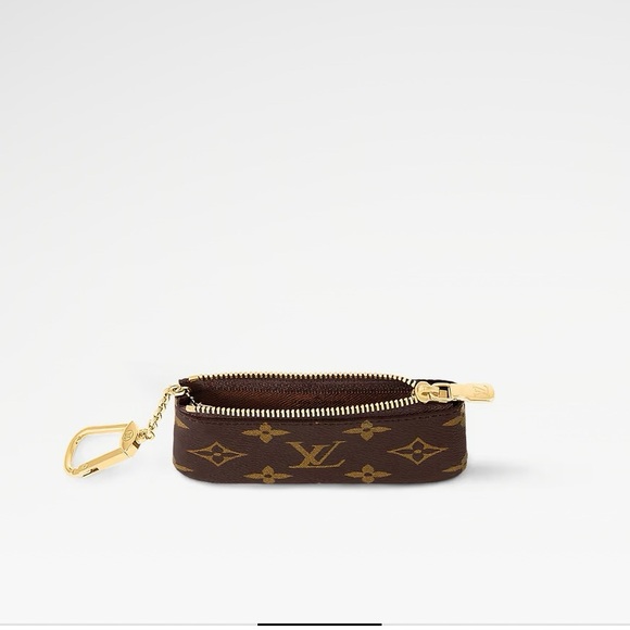 NWT Louis Vuitton Monogram Key Pouch in Brown and Gold - Picture 3 of 10
